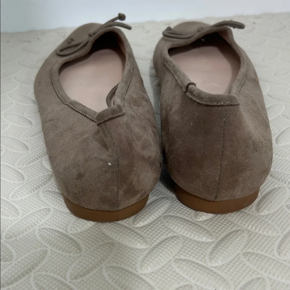 Mango Brown Suede Loafers with Bow - Picture 3 of 5